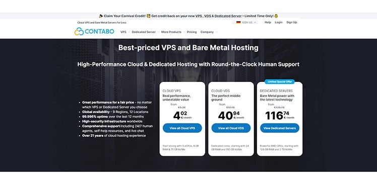 contabo vps hosting providers