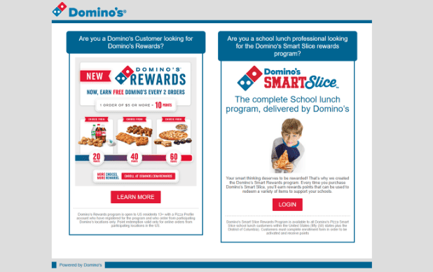 dominos smart slice rewards program
