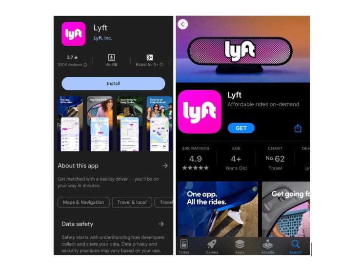 download the lyft app