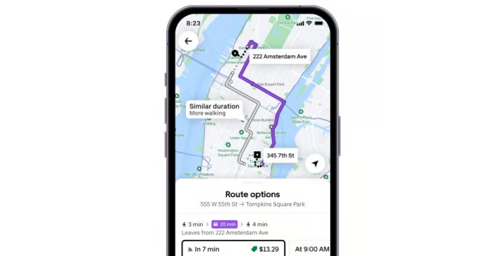 how to use uber route share