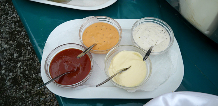 request for free dips and sauces
